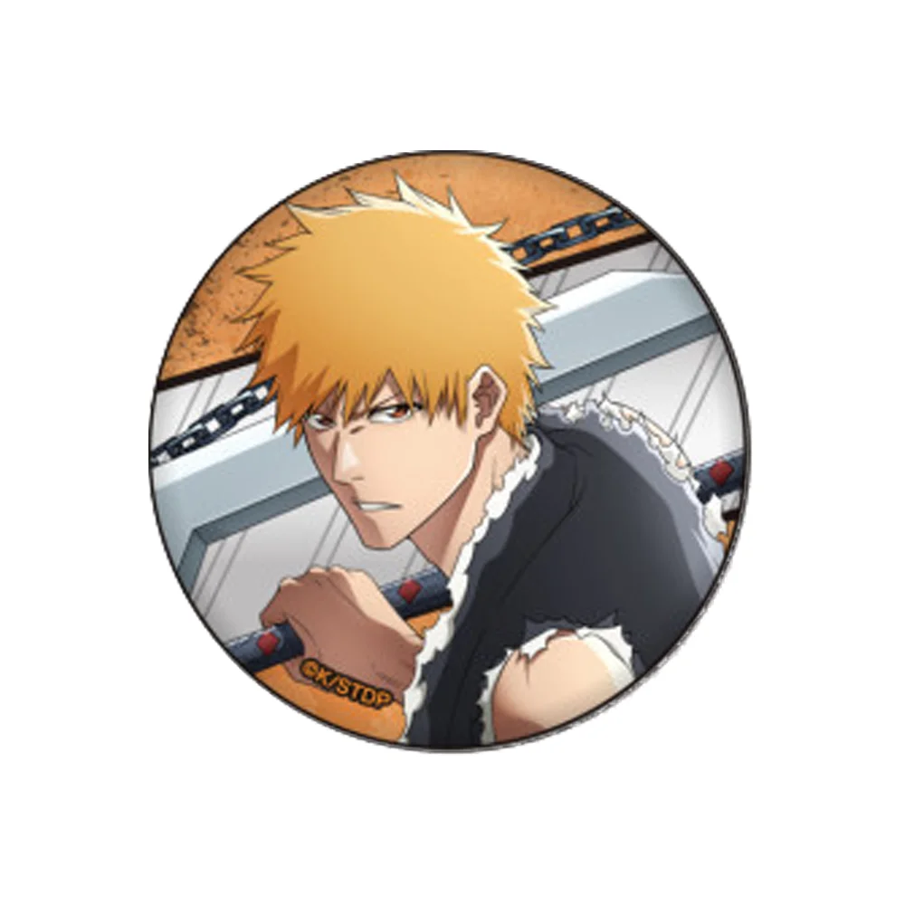 BLEACH: Thousand-Year Blood War Ichigo Kurosaki Badge Cospaly 58MM Acrylic Stand Keychain Backpack Decoration Charm Decoration