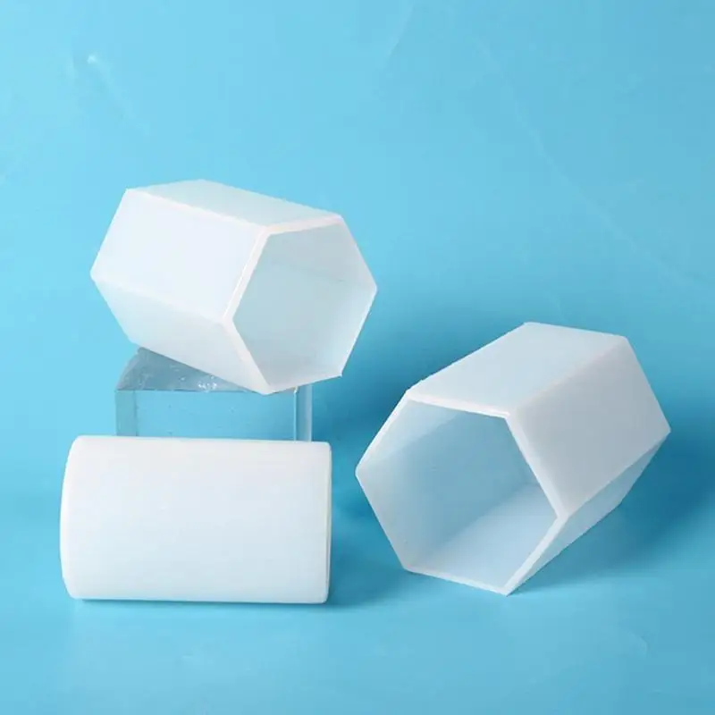 195C Cylinder Dried Flowers Ornaments UV Epoxy Resin Mold Six-sided Cylinder Decoration Silicone Mould DIY Crafts Mold