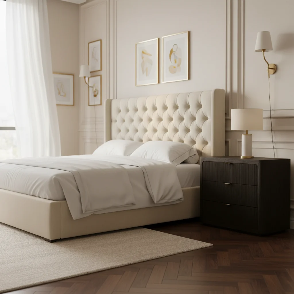 # Modern Solid Wood Nightstands Luxury Bedroom Furniture Oak Bedside Tables