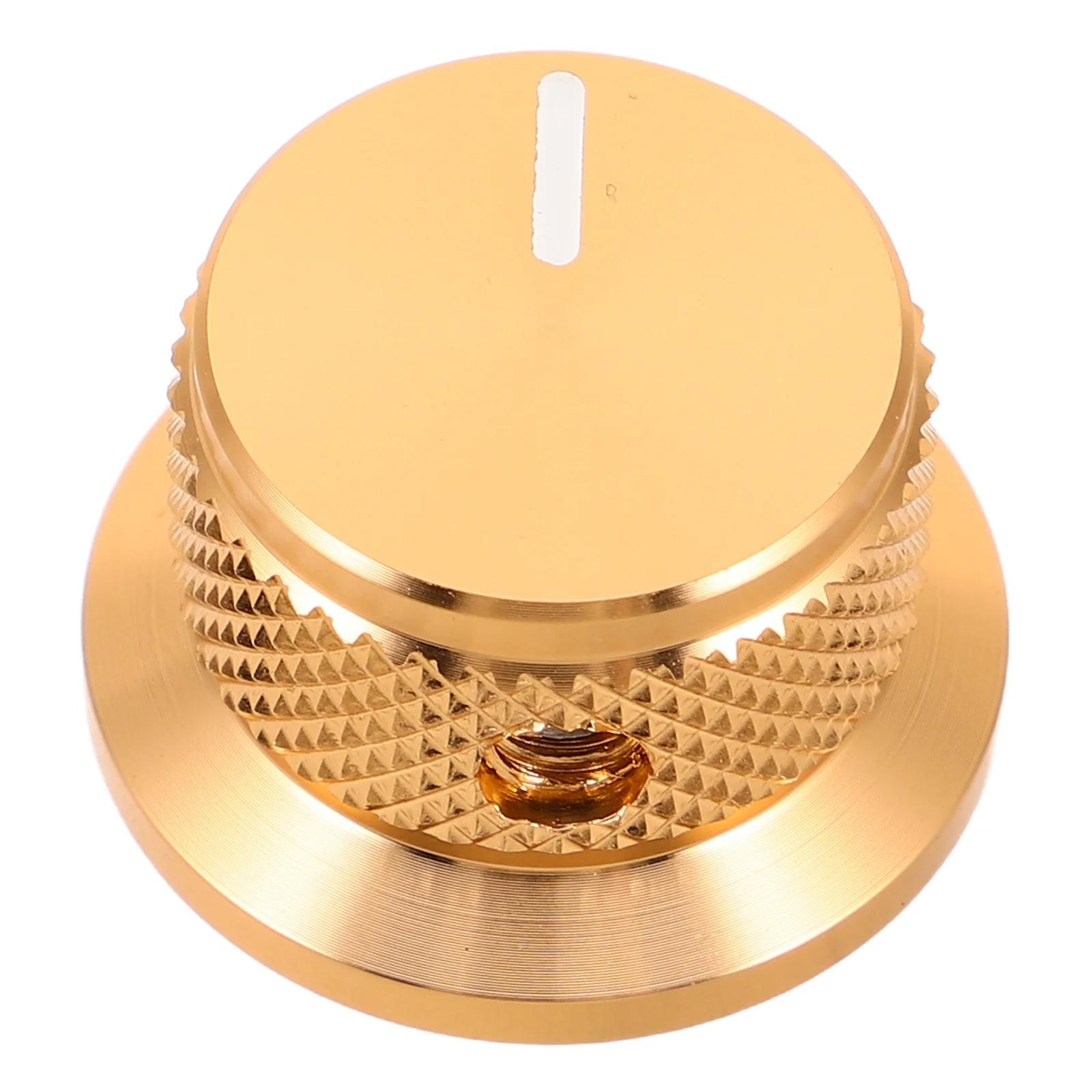 

Aluminum Volume Control Knob Gold Metal Potentiometer Replacement for Electric Guitar Amplifier Radio Keyboard 24x14.5mm