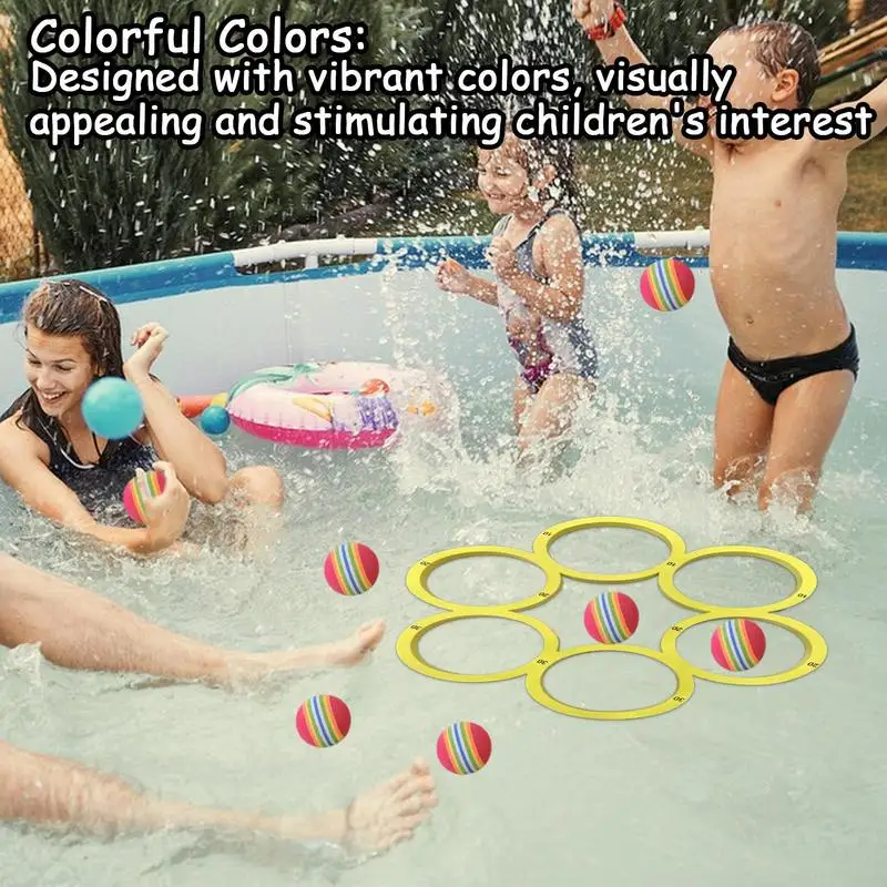 Zwembad Drijvend Gooien Speelgoed Drijft Gooien Speelgoed Zwembad Watersport Kleurrijk Lichtgewicht Gooi Spelset Buitenplezier Voor Familie