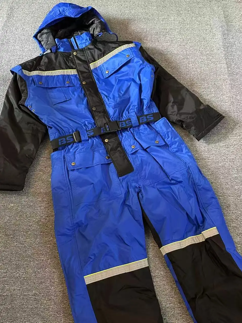 

Мужская зимняя уличная светоотражающая полоска, хлопковая термоветрозащитная водонепроницаемая рабочая одежда, костюм, комбинезон, лыжная одежда, длинные брюки