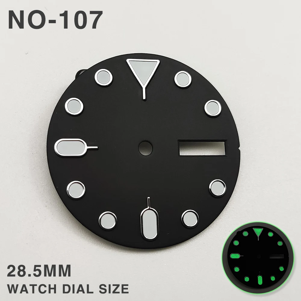 Clock Modification -28.5mm Abalone S007 Surface Modified Accessories NH36 Dial Luminous Substitute Watch Aseptic Case Literally