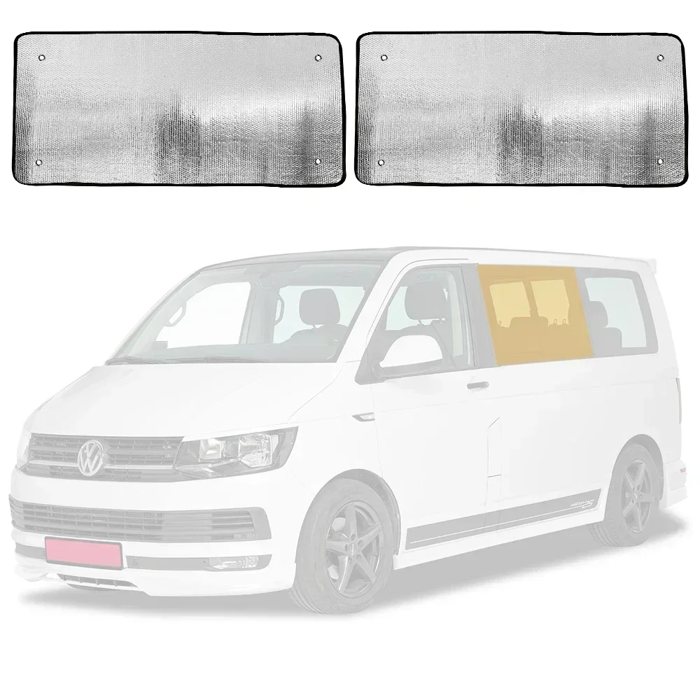 2PC SET Car Sun Shade  Car Window Sunshade FITS VW T5 TRANSPORTER INTERNAL THERMAL WINDOW BLINDS SIDE MIDDLE