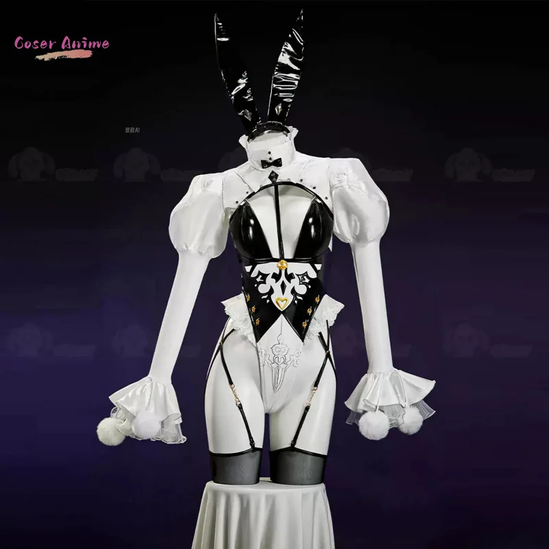 Bunny Girl Newly Nier 2B Cosplay Costume Halloween Christmas Role Playing Party Comic Women PU leather