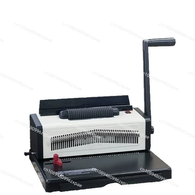 Single coil binding machine, electric spiral coil punching machine 46 holes for books and periodicals