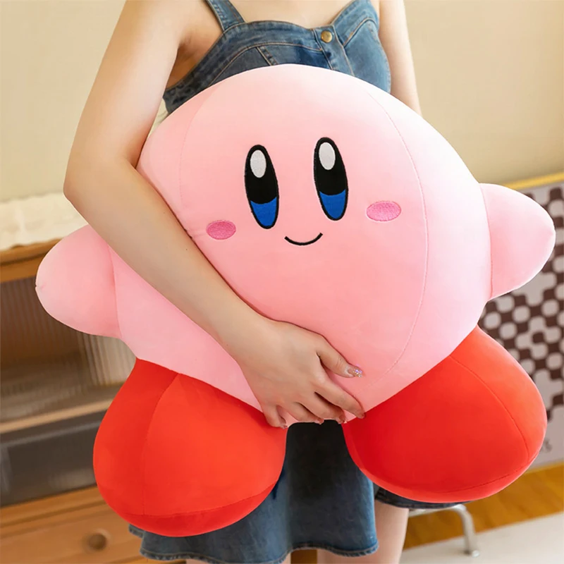 

50cm Kawaii Anime Star Kirbyed Plush Toys Soft Stuffed Animal Doll Fluffy Pink Doll Pillow Room Decor Toys for Children's Gift