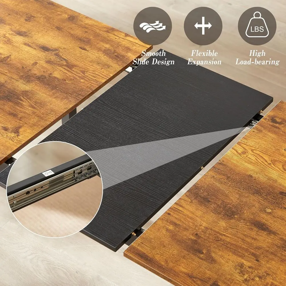 Современный 63, выдвижной кухонный стол с скамейками/стульями на 4–6 лет, компактный дизайн, простая сборка, обеденный уголок для завтрака