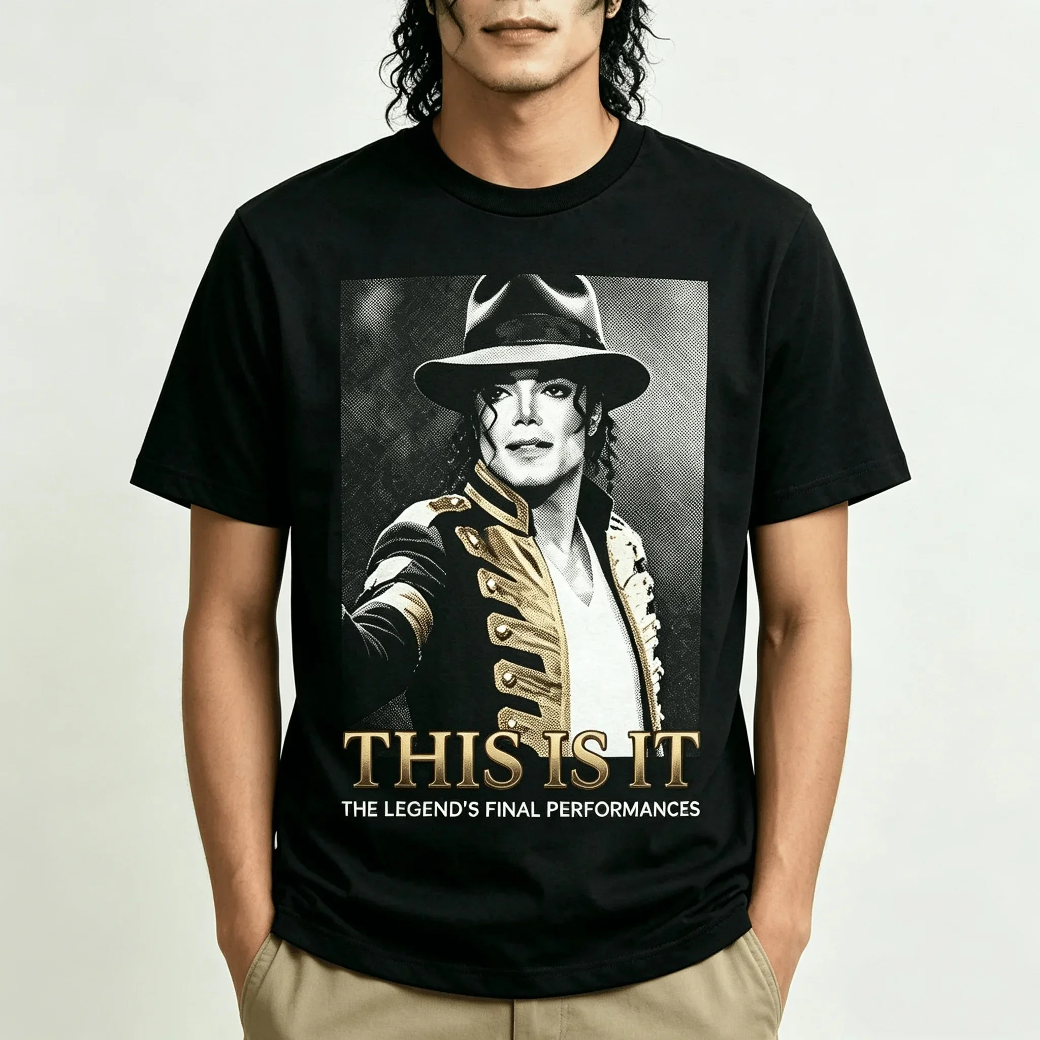 New Movie MJ Michael Jackson This Is It Moonwalk Men Kids T Shirt Oversized Streetwear Cotton Short Sleeve Y2k Tee Vintage Tops