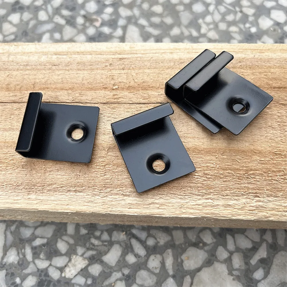 Stainless Steel Deck Board Spacer Clips Set 50 Pieces with Matching Screws for Secure Outdoor Deck Installation