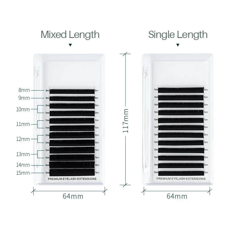 H & L SINCE 1990-pestañas postizas planas, extensiones de pestañas magnéticas con forma de elipse, luz Natural