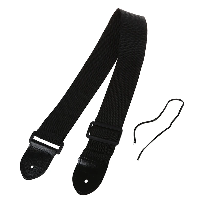 3X Adjustable Guitar Strap Band Acoustic Electric 132 X 6Cm Black