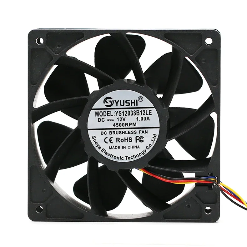 12 فولت كرة مزدوجة 120x120x38 مللي متر 120 مللي متر عنيفة ارتفاع حجم الهواء النمل S7 S9 الجناح بت مروحة التبريد