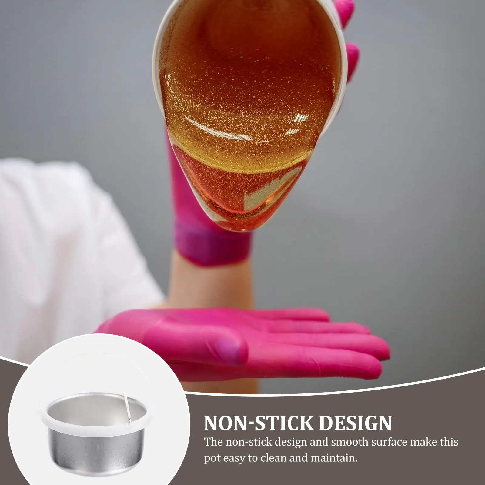 Wax Melting Inner Pot Non-Stick Aluminum Pot for Wax Heater Efficient Easy Clean Waxing Bowl Container Hair Removal Tool