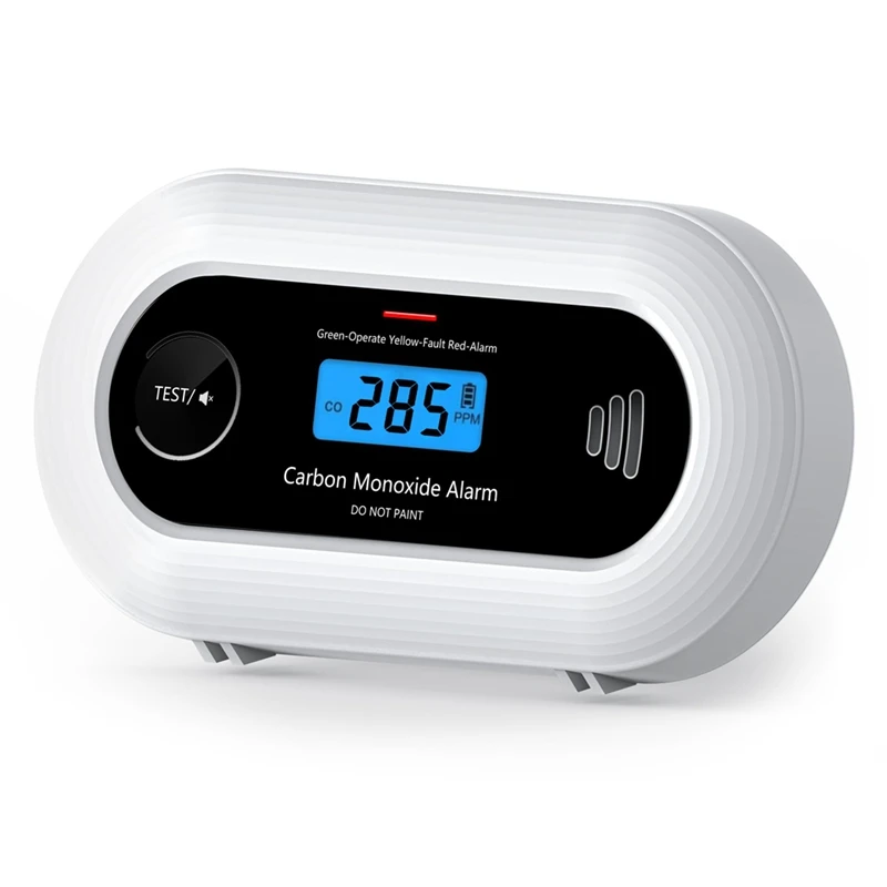 

ABKP-Carbon Monoxide Detector Alarm, Portable 10-Year Battery CO Alarm With Digital LCD Display, For Home, Office And Travel