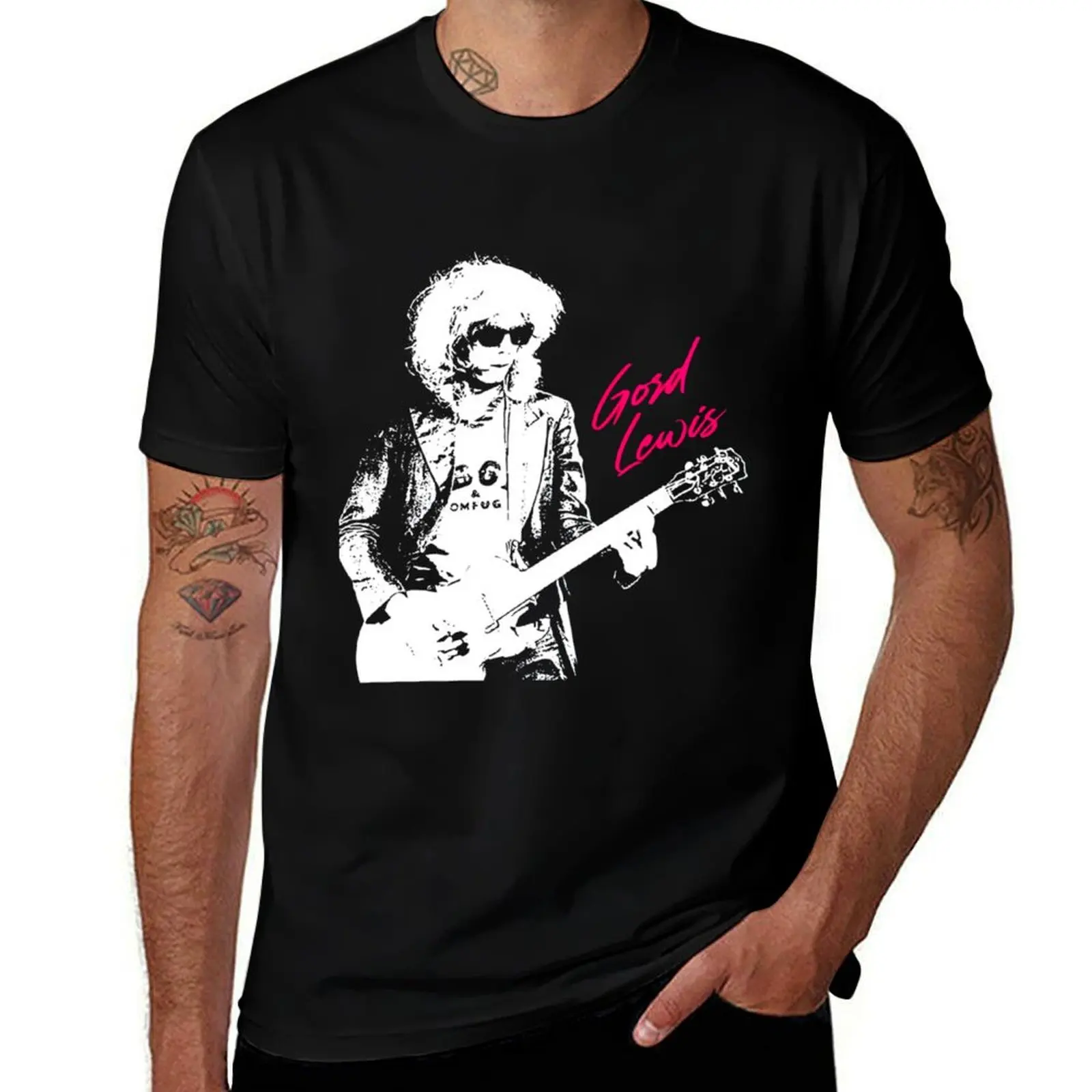 

Teenage Head Print (Pink) Gord Lewis T-Shirt summer top valentines boutique clothes plus size clothes men tshirt