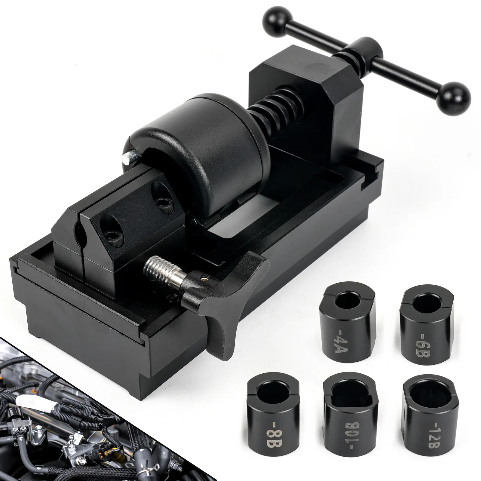 

Automotive parts fuel pipe aluminum AN oil pipe joint installation tool High pressure oil pipe installation fixture