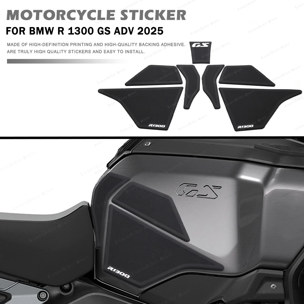 

For BMW R 1300GS ADV 2025Motorcycle Accessories Rubber Gas Tank Decoration And Protection Thicken Decals Fuel Tank Stickers Kits