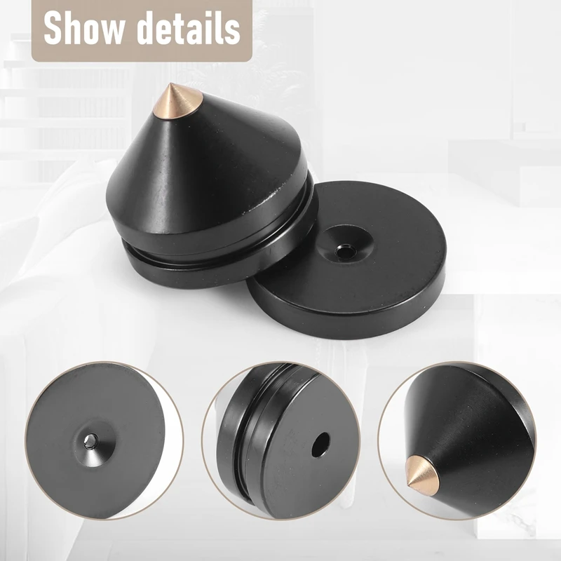 8Sets Speaker Stand Feet Foot Pad Aluminium Alloy Metal (NOT Natural Wood ) Spikes Cone Floor Foot Nail M23X20