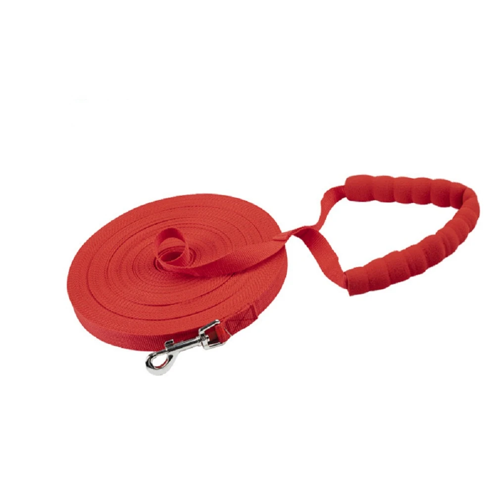 Long Nylon Leash with Comfortable Sponge Handle for Dogs Lanyard Outdoor  Training Walk 1.8m 3m 6m 10m 15m 20m 30m 50m Dog Lead - AliExpress 15