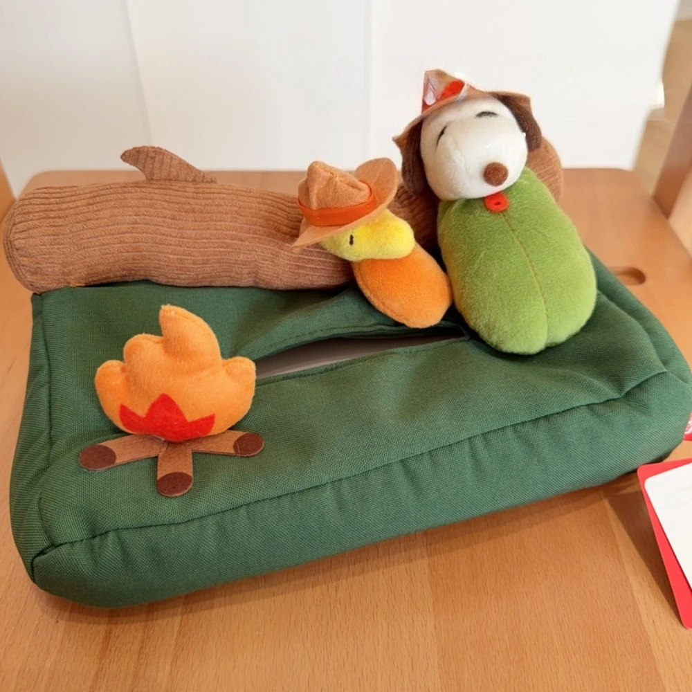 Snoopy Limited Edition Cartoon 3D Plush Doll Tissue Box Cover, Desktop Decoration, Tissue Box for home and car
