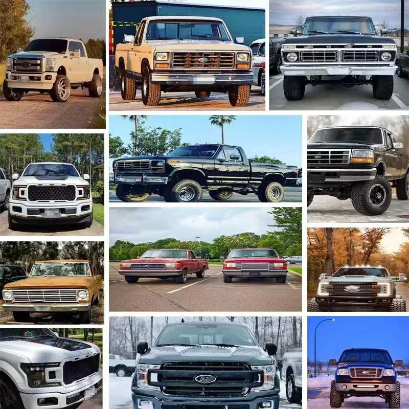 Auto Parts For Ford Ranger T6 T7 T8 2012-2020 Year Convert To 2020 F150 Raptor Look Model Car Body Kit For 2013 ford f150 grill