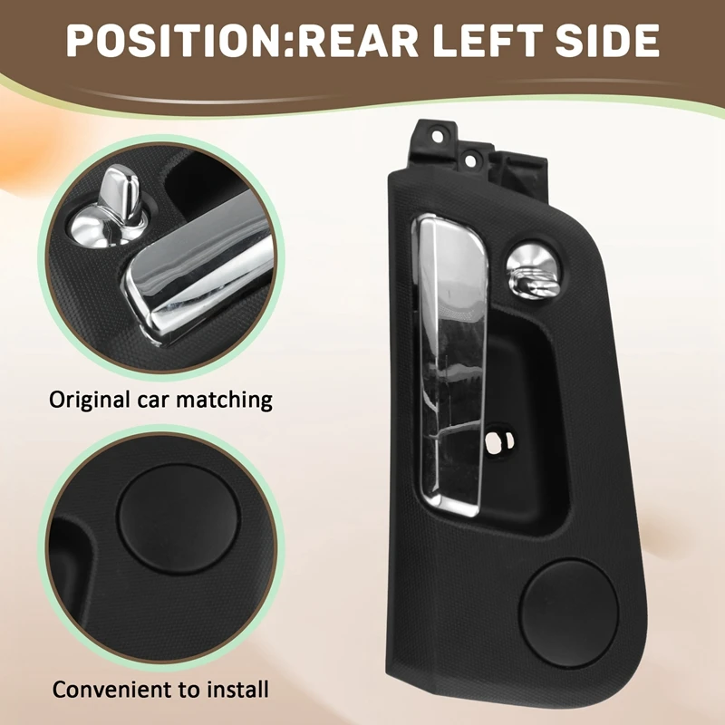 Car Interior Door Handle Side Knob Hand Handle For Ssangyong Kyron Actyon/Sports 2005-2007 Roewe W5 2011-2014