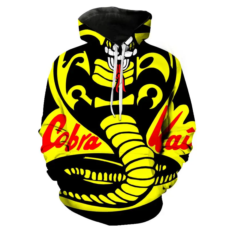 

Fashion Animal Element king cobra Men Hooded sweatshirts Leisure Outdoor Street Vintage Man sweatshirts hoodies y2k Male Top