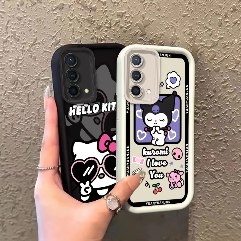 Sanrio Hello Kitty Kuromi per Reno X5 X3 10 8T 7Z 6 5 Pro Plus Pro 4G 5G Eye Ladder custodia per telefono