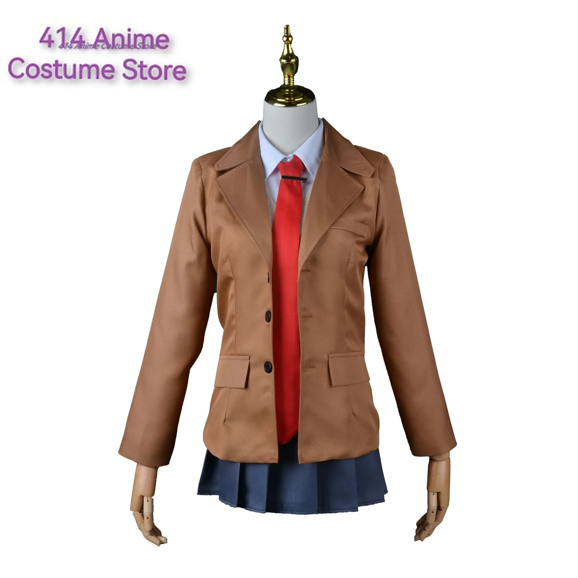 Sakurajima Mai Cosplay Costume Wig Seishun Buta Yarou Women School Uniform Halloween Carnival High School Girls Party Suits