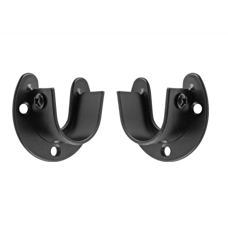 

2pcs Closet Rod Brackets Heavy Duty Wardrobe Supports Closet Poles Sockets Simple Installation for 1 1/4 Inch Poles Holder