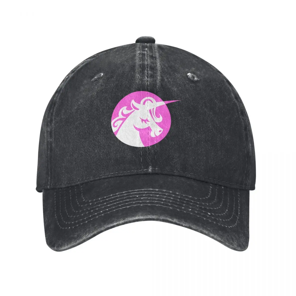 Pink Unicorn Cafe Logo Baseball Cap Hat Beach Beach Outing Golf Men Women's