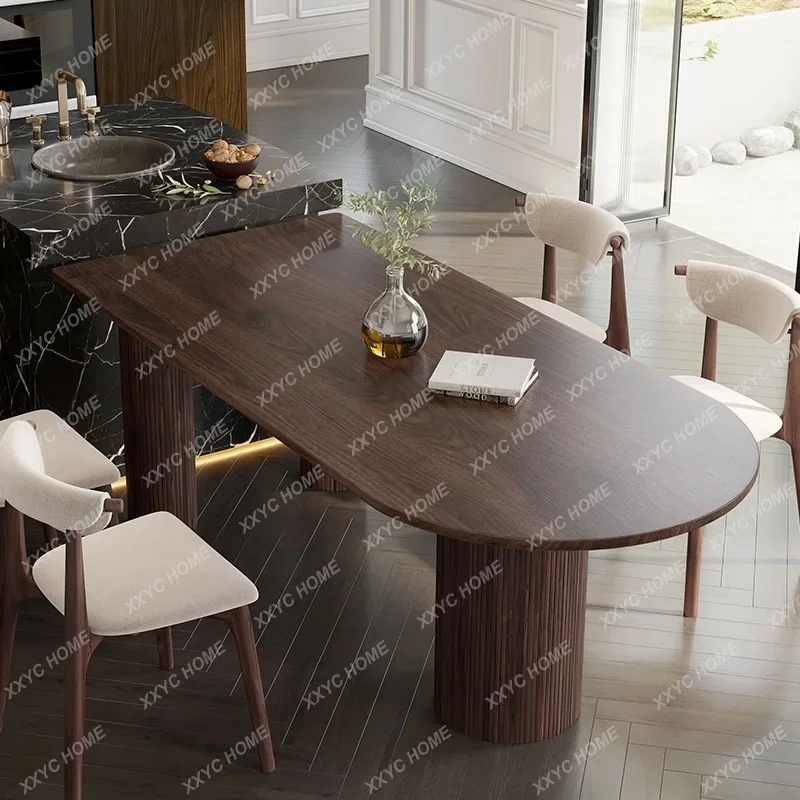 JZhongdao Taiwan integrated solid wood dining table household small apartment dining table