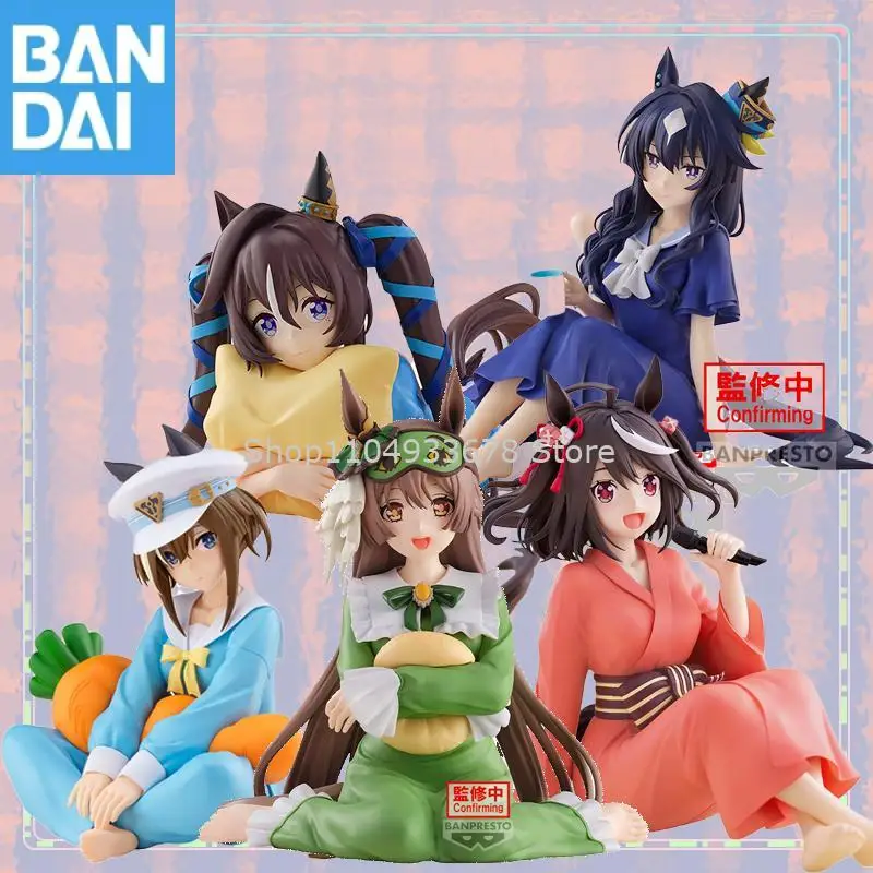 

Bandai Umamusume: Pretty Derby Relax Time TV Anime Cheval Grand Kitasan Black Satono Diamond Figure Model Collector Figurine Toy