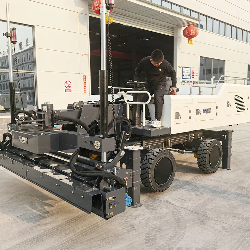 Powerful 35.5kW Engine Concrete Laser Leveling Robot with Telescopic Boom High Efficiency for Large-Scale Concrete Paving Jobs