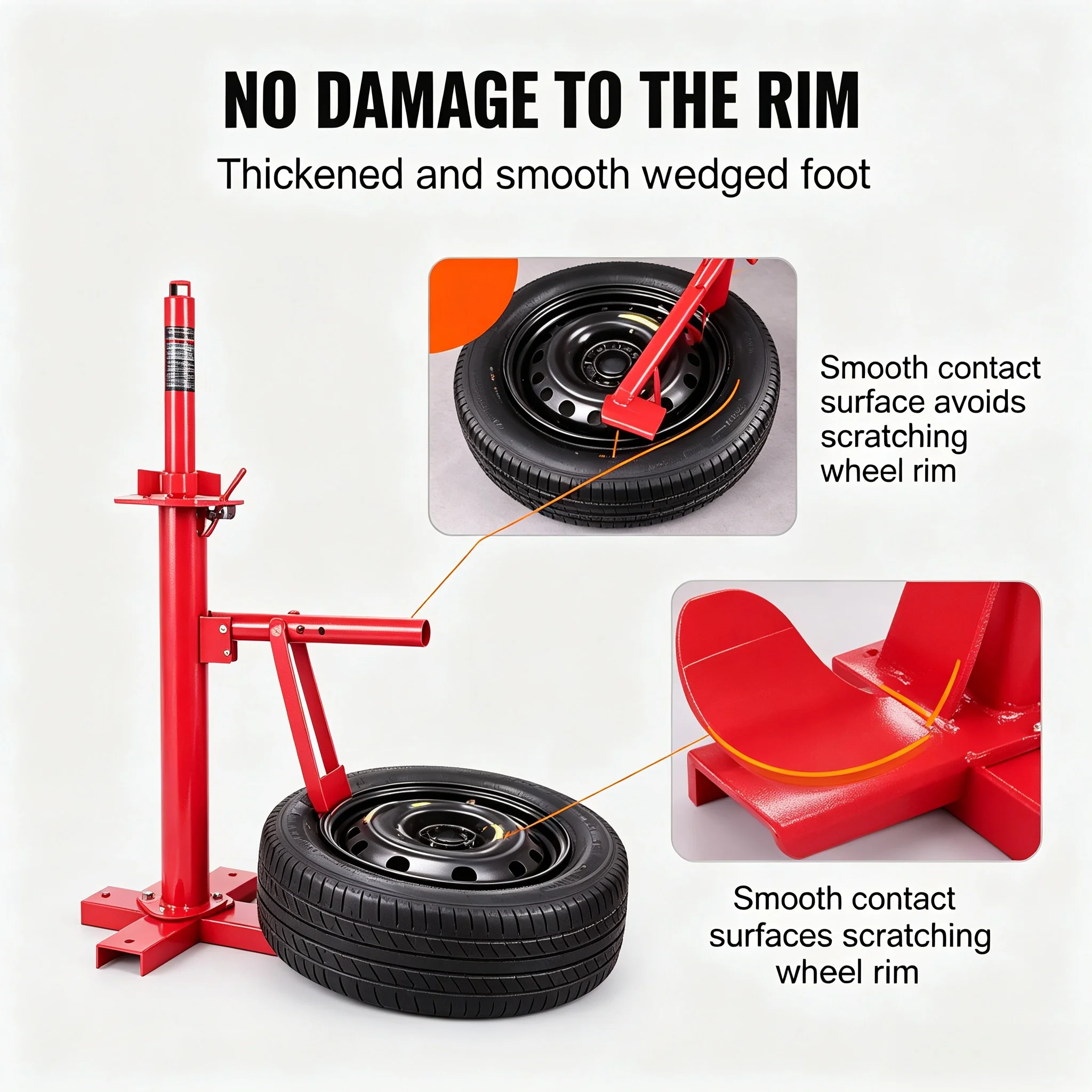 Durable Manual Tire Bead Breaking Tool Portable Vehicle Tire Changer Suitable for Garage Daily Tire Maintenance Work