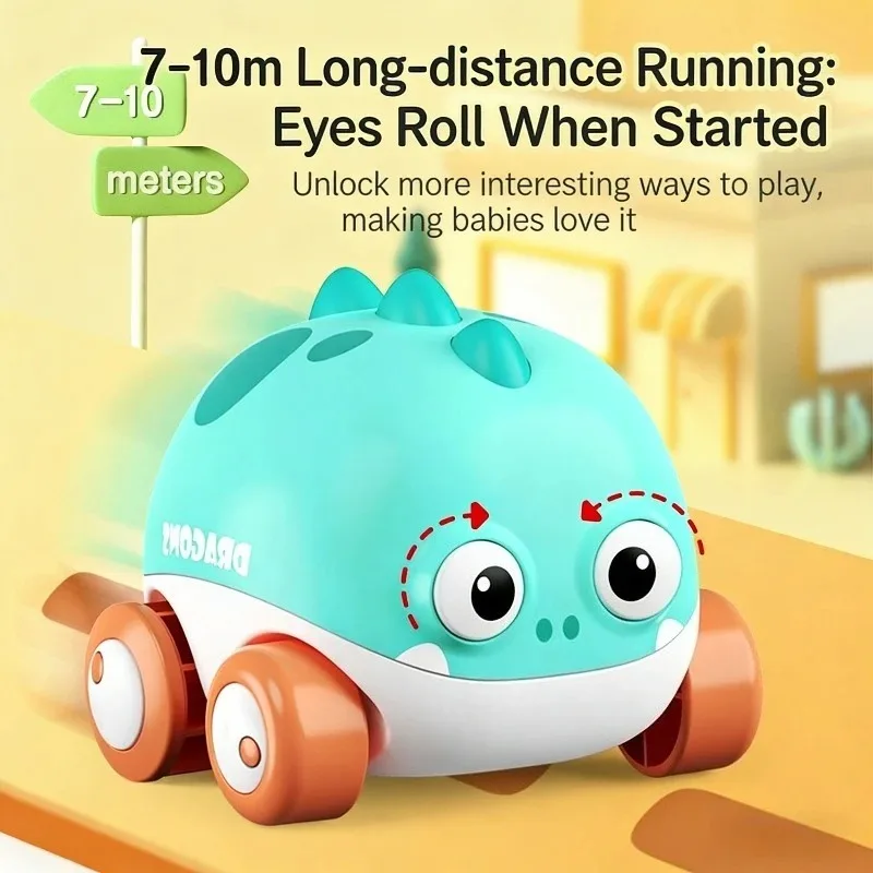 Baby Power Car Amphibious Multi Gameplay Cute Dinosaur Clockwork Car Baby Water Play Toy Exercise Hand Eye Coordination Ability