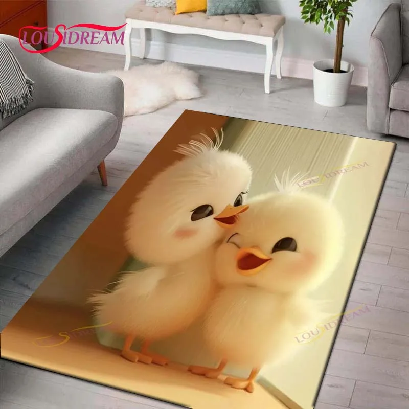 

Happy Duck Carpet Yellow Bright Happy Design Doormat Rug carpet Mat Footpad Non-slip dust-proo Entrance Kitchen Bedroom balcony