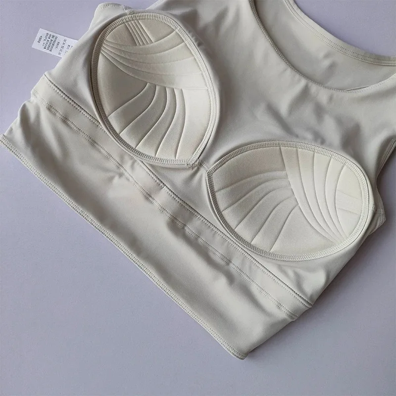 Stoßfester, hochintensiver Fitness-BH mit integrierten Cups, geeignet für Laufen, Yoga, mit schönem Rückendesign, atmungsaktiver Sport-BH für Frauen. – Detail 7