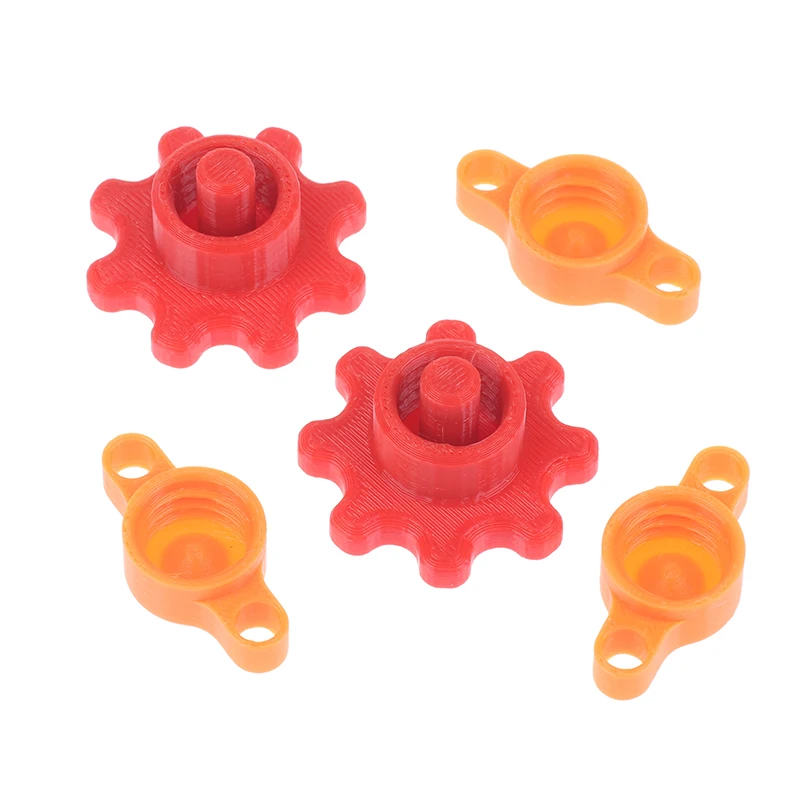 3Pcs Orange Glass Glue Caps Or 2Pcs Red Flexible Gear-Style Tube Caps Prevents Glue Hardening For Standard Glue Bottles Replace