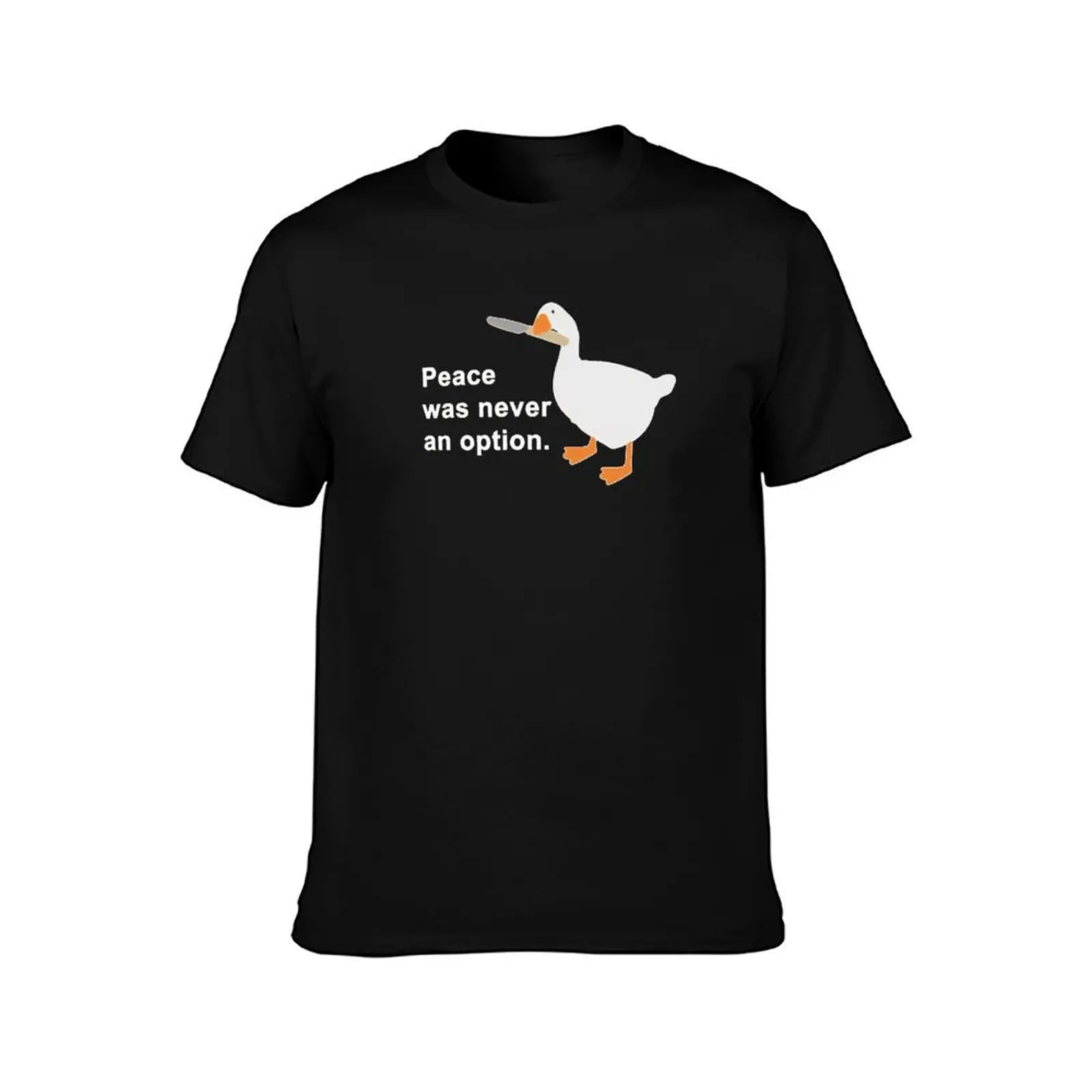 Peace Was Never An Option Goose T-Shirt Casual Lightweight Short Sleeve Top