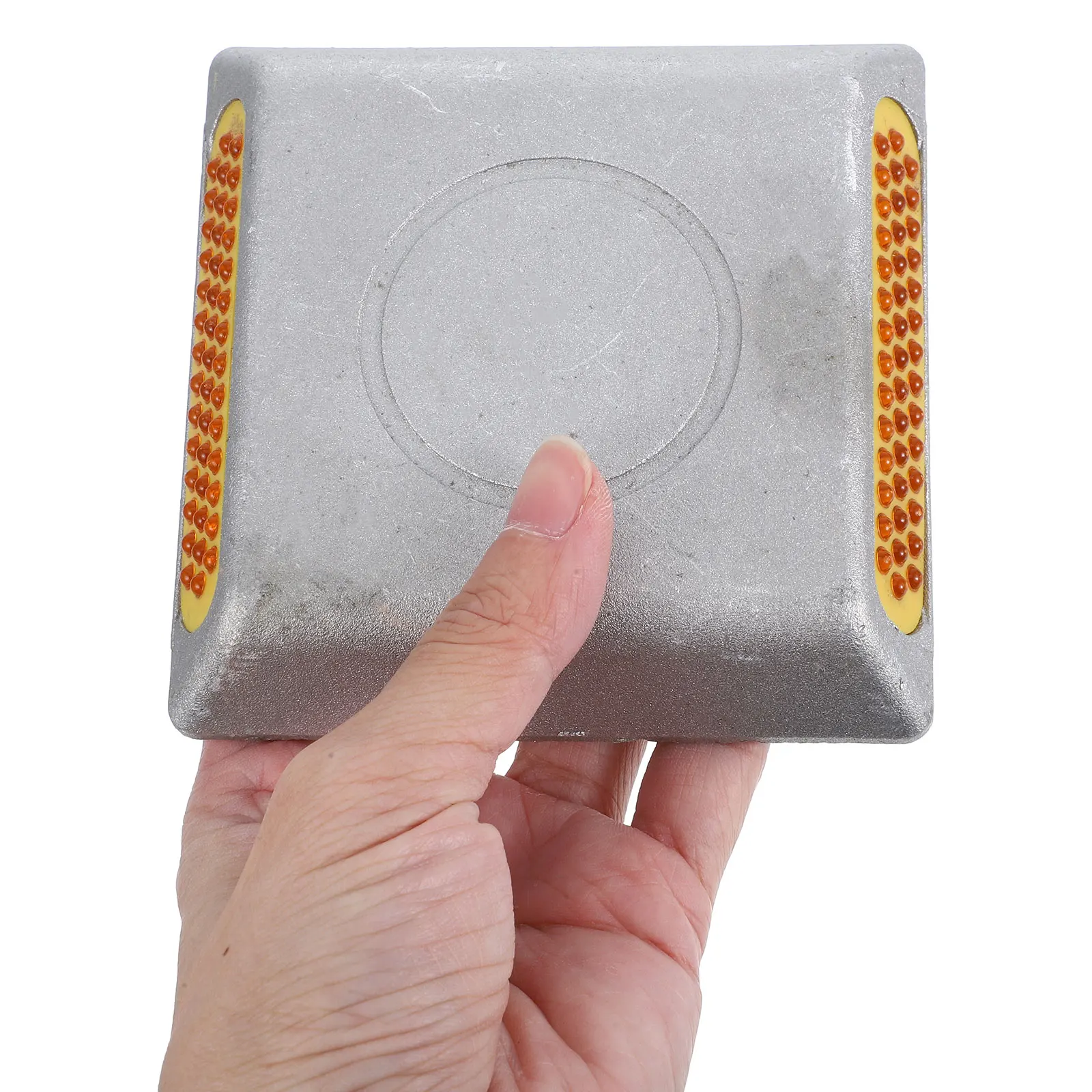 Reflective Road Marker Aluminum Made for Enhanced Night Driving Safety on Highways Driveways Pavement Directional Reflectors