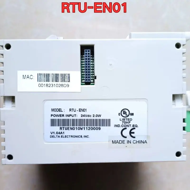 Módulo PLC de segunda mão, teste de função é normal, RTU-EN01