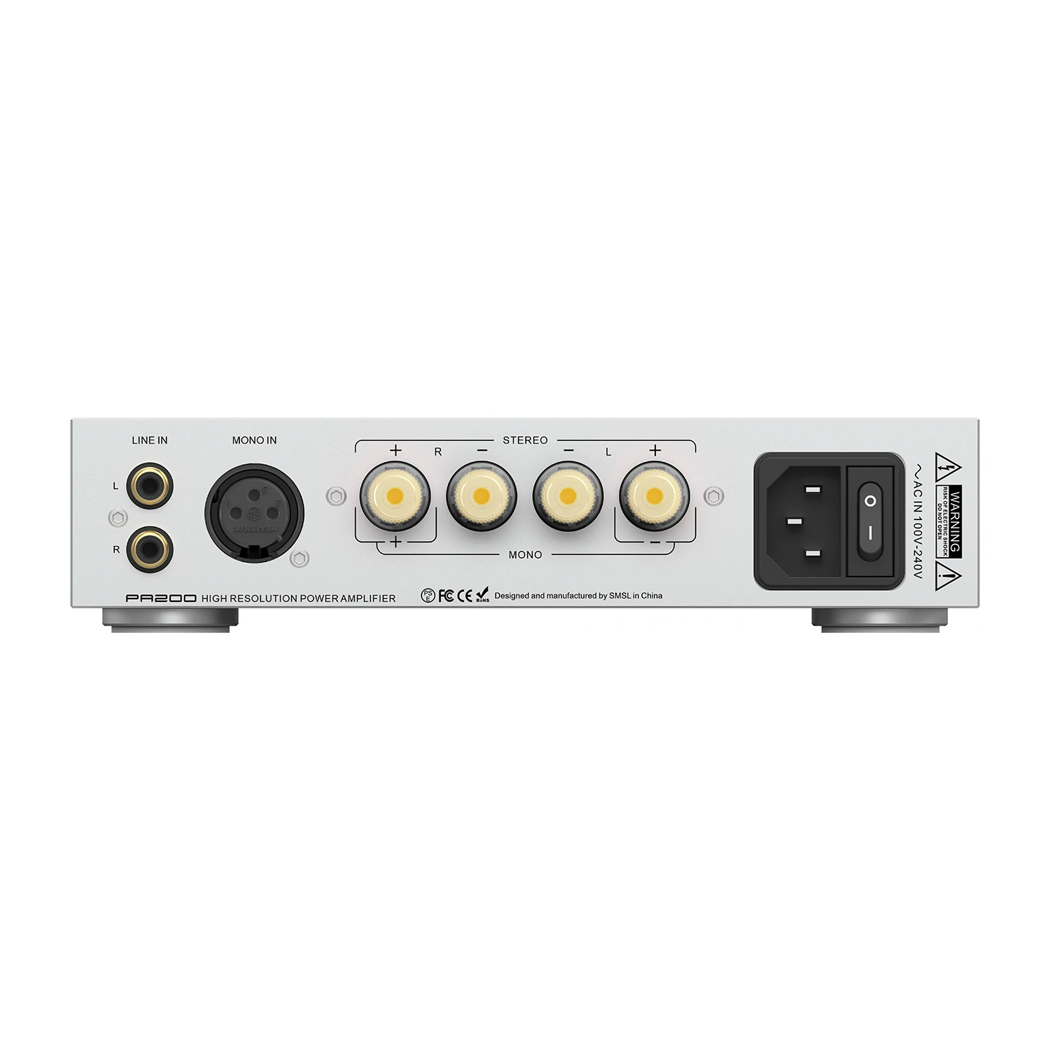 SMSL PA200 Gallium Nitride Power Amplifier Two-channel Digital Power Amplifier Pure Power Amplifier Through AMP