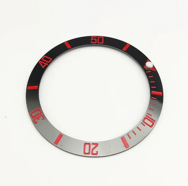 38mm red and blue ceramic inlaid case, inner diameter 30.5mm, suitable for 40mm men's watch