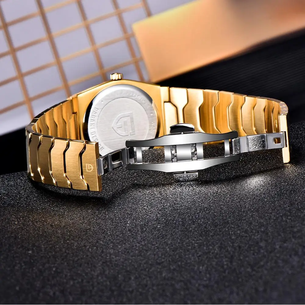 PAGANI DESIGN ساعات كوارتز رجالية رقيقة جدا 7 مللي متر سلسلة 222 الياقوت الفولاذ المقاوم للصدأ ساعات مقاومة للماء للرجل reloj hombre #5