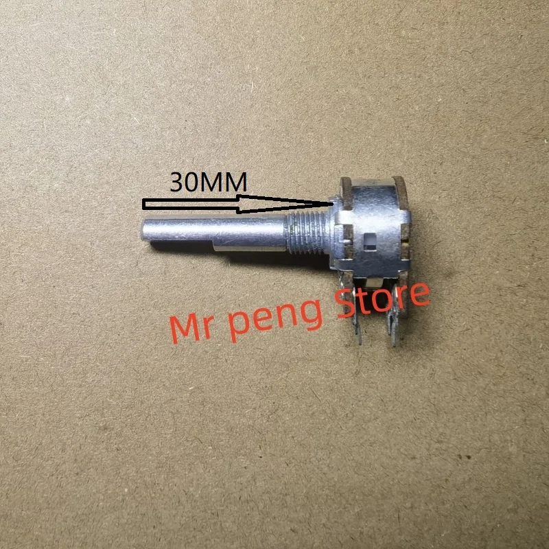 1pcs  Type 148 dual potentiometer B10K B20K B50K B100K B250K Handle length 30MMF/CC with center point