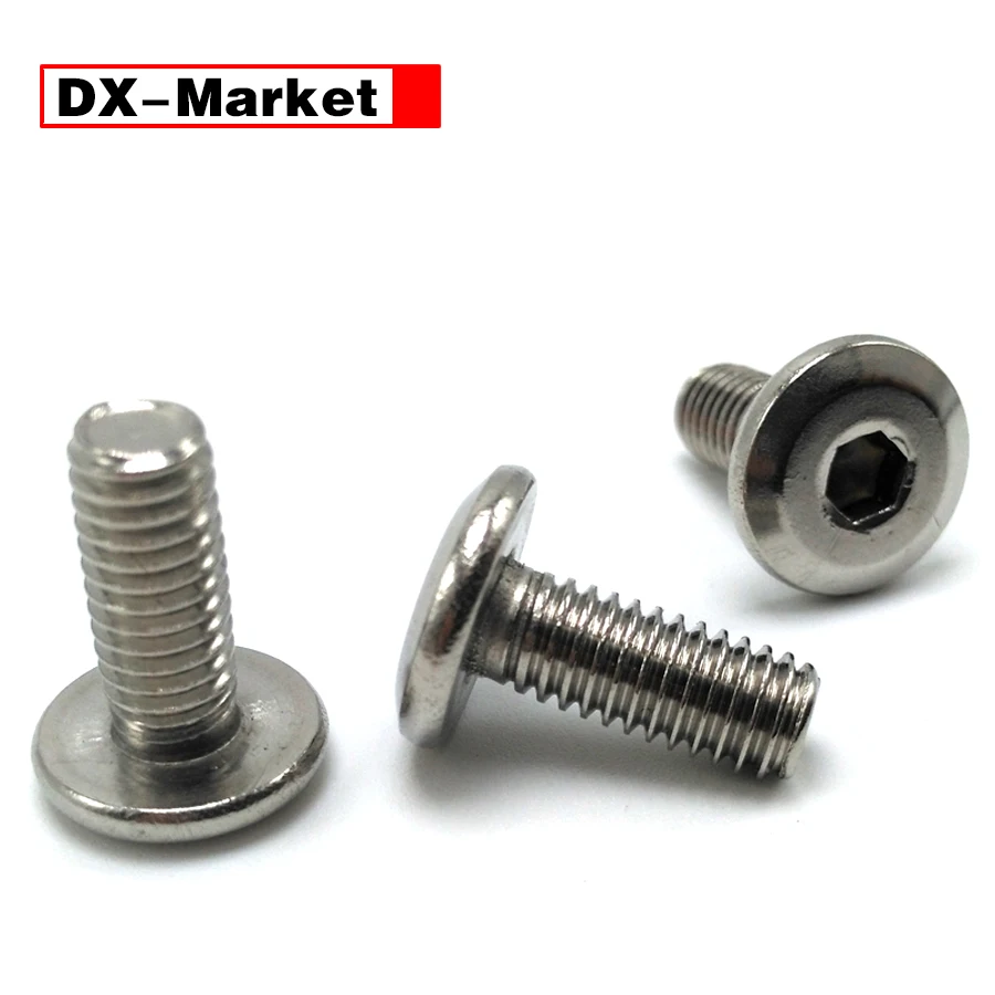 

M4 Hexagon Flat Screws,M2-M12 Hexagon Socket Flat Head Chamfering Screw SUS304 Furniture Fastener Manufacturer ,A013