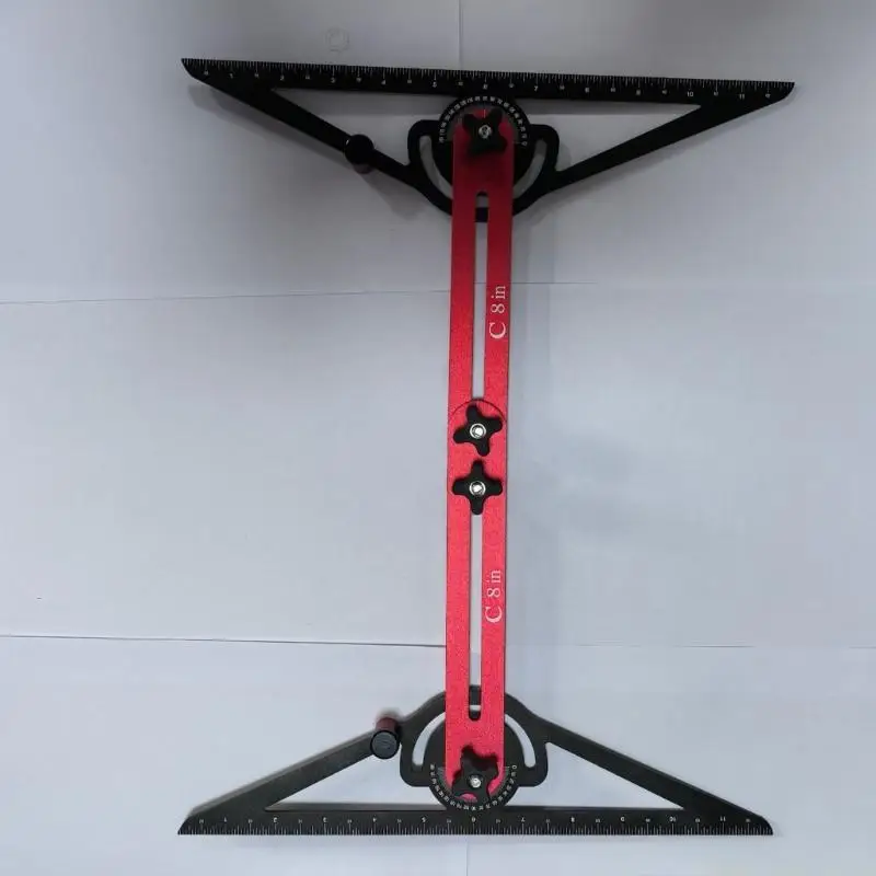 A2BE Lightweight Aluminum Stair Measuring Tool Stair Treads Jig for Reliable and Rusts Resistant Performances in Any Project