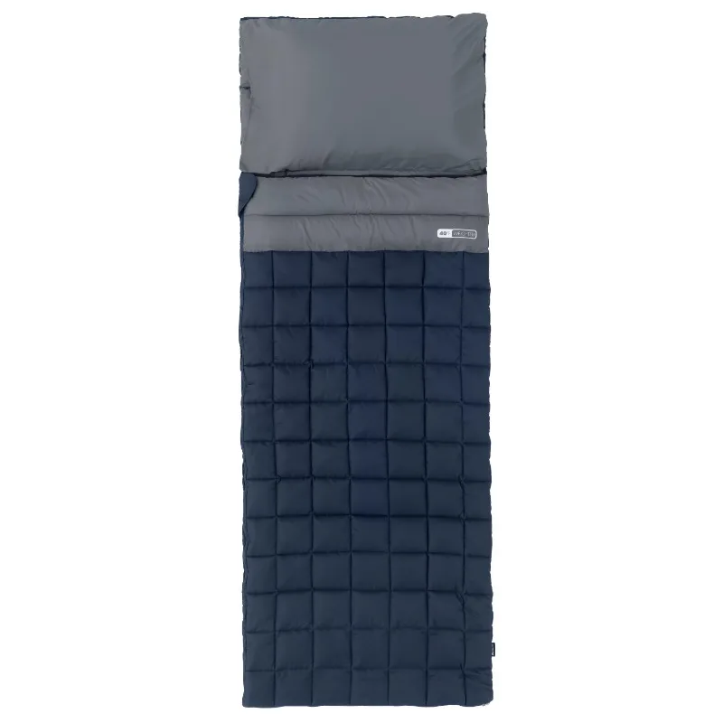 

40F Weighted Adult Sleeping Bag – Navy & Gray (Size 95 in. x 34 in.)